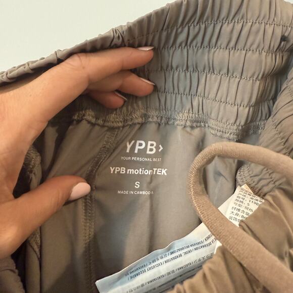 YPB motionTEK Jogger Oat Beige Sweatpants Size S - Picture 4 of 7